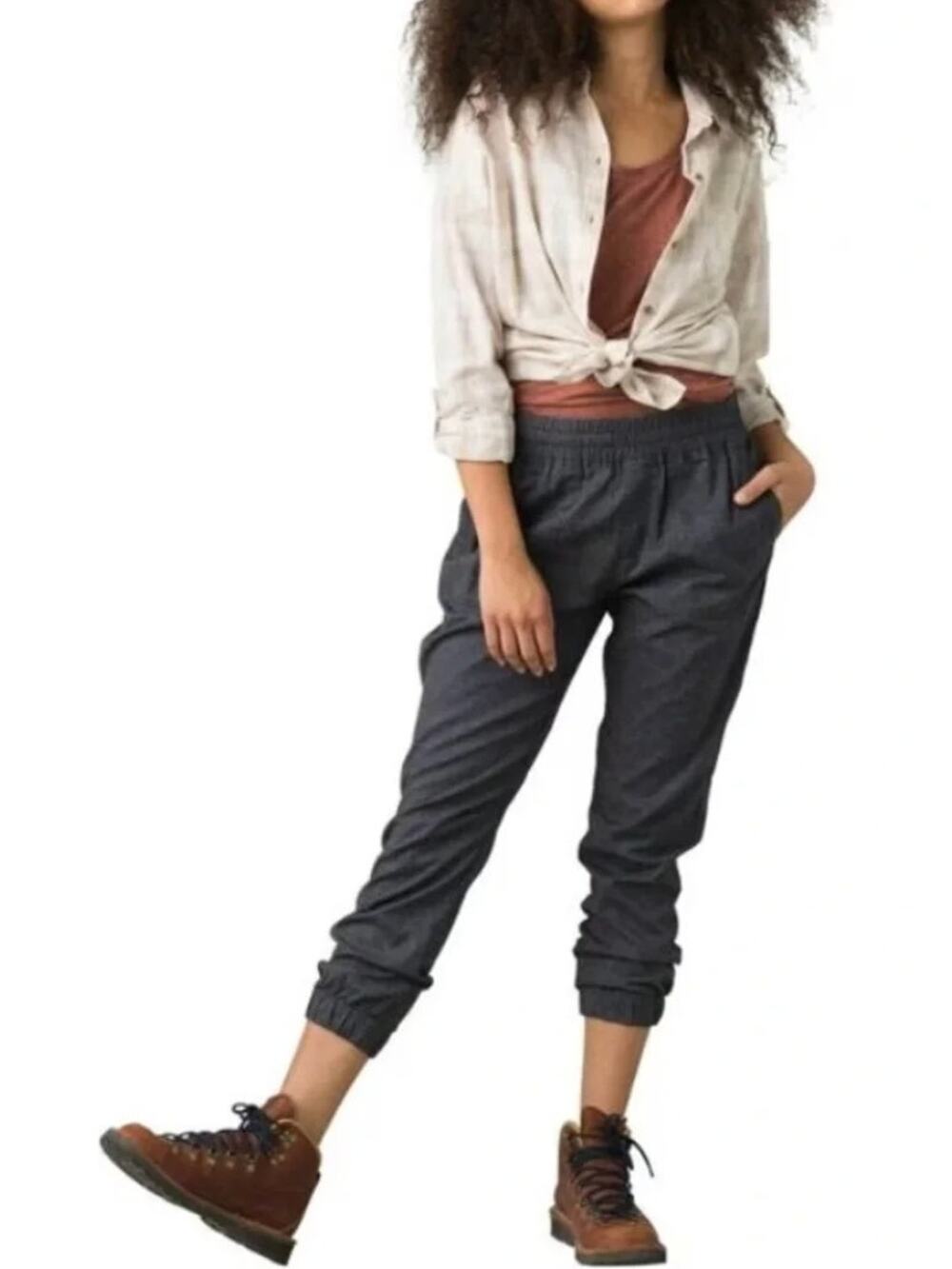 Prana Mantra Jogger Womens Medium Coal Gorpcore Hike Athleisure